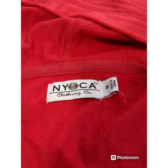 NYCE Clothing Co. Women's Bright Red Hooded Jacket Size M.  No String - Picture 9 of 11